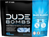DUDE Wipes DUDE Bombs Toilet Bowl Stank Eliminator, Air Freshener, 40 Count