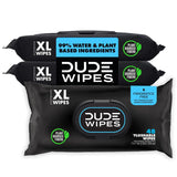 DUDE Wipes Unscented Adult Flushable Wet Wipes, Sensitive Skin, 144 Count