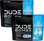 Dude Bombs - Toilet Stank Eliminator - Fresh Scent 2-in-1 Stank Eliminator + Toilet Bowl Freshener - Refreshing Blend of Lavender, Cedar, Lime, and Eucalyptus- Pods 40 Count (Pack of 2)
