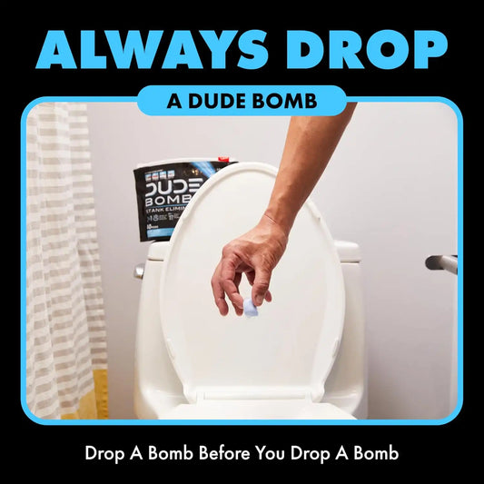 DUDE Wipes DUDE Bombs Toilet Bowl Stank Eliminator, Air Freshener, 40 Count