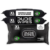 DUDE Wipes Odor Destroyer Adult Flushable Wet Wipes, Deodorizing, 144 Count