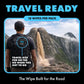 DUDE Wipes Unscented Adult Flushable Travel Wipes, Camping, 18 Count